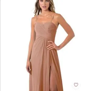 sachin and babi light blue dress Azazie Champagne Rose Necktie